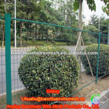 Green pvc coated welded plant protection fence